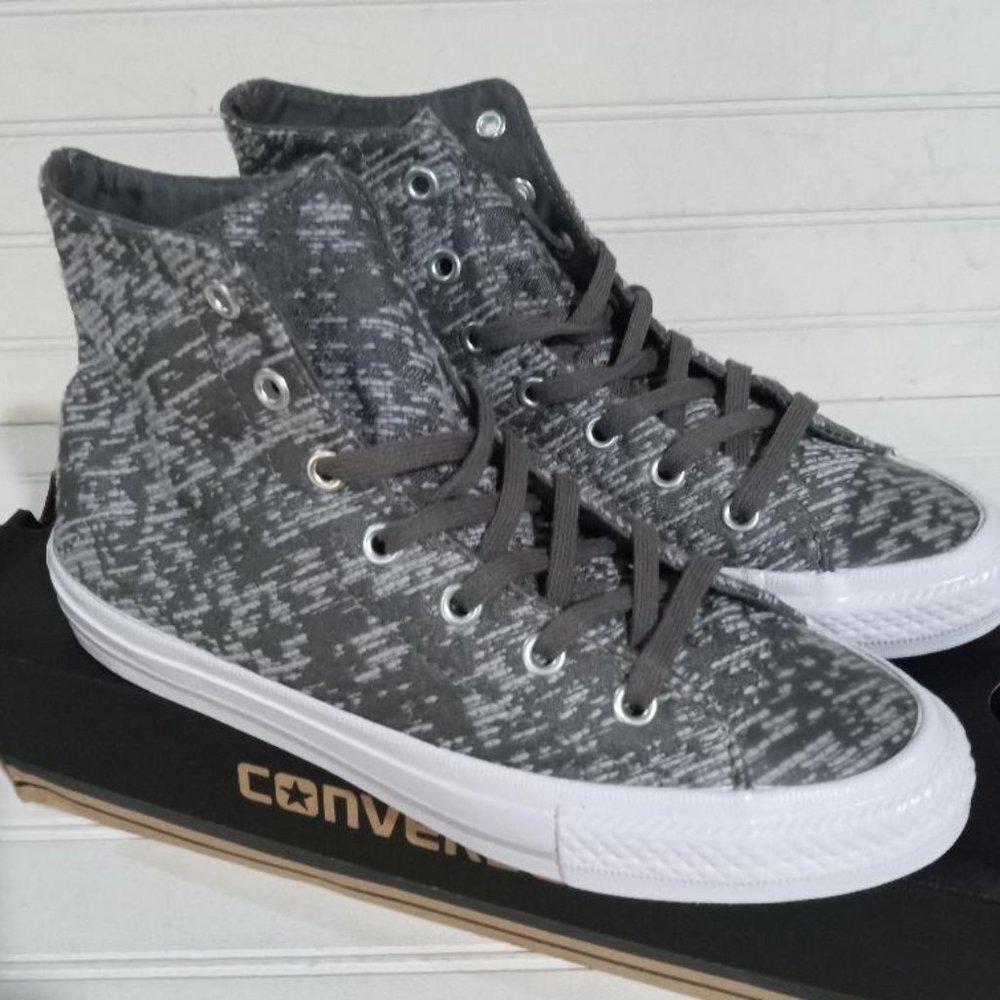 NEW CONVERSE CHUCK TAYLOR All STAR 553449C GEMMA HI TOP CHARCOAL/DOLPHIN/EGRET